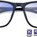 Distance Nearsighted Glasses For Men,Near Sighted Vision Driving Women Eyeglasses, See Farsighted Myopia TR90 Frame (Black + Grey)