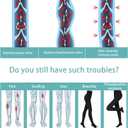 Medical Compression Pantyhose for Women & Men, 20-30mmHg Compression Stockings, Size L