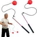 Shoulder Reliever Ball Swing and Stretcher | Shoulder Relief Excercise Equipment with 0.24lb Fitness Ball and 360 Tangle-Free Swivel for Home Use