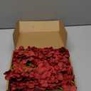 20 Pcs Dark Red Hydrangea Artificial Flowers Bulk, Faux Hydrangea Flowers Heads, Artificial Fake Silk Hydrangea Flowers with Stems, Red Flowers Artificial for Decoration Wedding Dcor