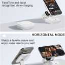 5-in-1 Magnetic Wireless Charging Stand for Apple MagSafe Charger with Night Light for iPhone 17/16/15/14/13/12, Watch, AirPods, Travel Magnetic Charger Nightstand Charging Station (Adapter Included)