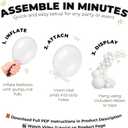 Balloon Garland Arch Kit  146 Pcs Black Balloons for Baby Shower, Birthday, Gender Reveal, Wedding Party  DIY Kit by Vellax