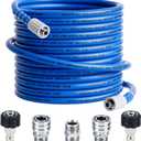 Pressure Washer Hose 50 FT x 1/4"Kink Resistant Power Washer Hose with M22-14mm and 3/8" Quick Connection Kit4000 PSI Replacement Power Washer Hose for Electric & Gas