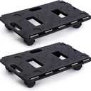 2 Pack Dolly Cart Multipurpose Furniture Mover with 5 Wheels Moving Supplies 220lbs Weight Capacity Each Movers Dollies