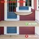 Door Sweep for Bottom of Door, 39.2" L Integrated Design with Brush, Self Adhesive Under Door Draft Stopper for Bottom of Door, Door Seal Dust/Noise/Hot or Cold Air Insulation, White 2" W
