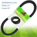 532144959 144959 Deck Belt 1/2" x 95" for Craftsman 42 inch Deck Belt LT1000 LT2000 YT3000 DYT4000, Husqvarna, AYP, Poulan Lawn Tractor & Riding Mower, Replaces 130801 160855 138255 Drive Belt
