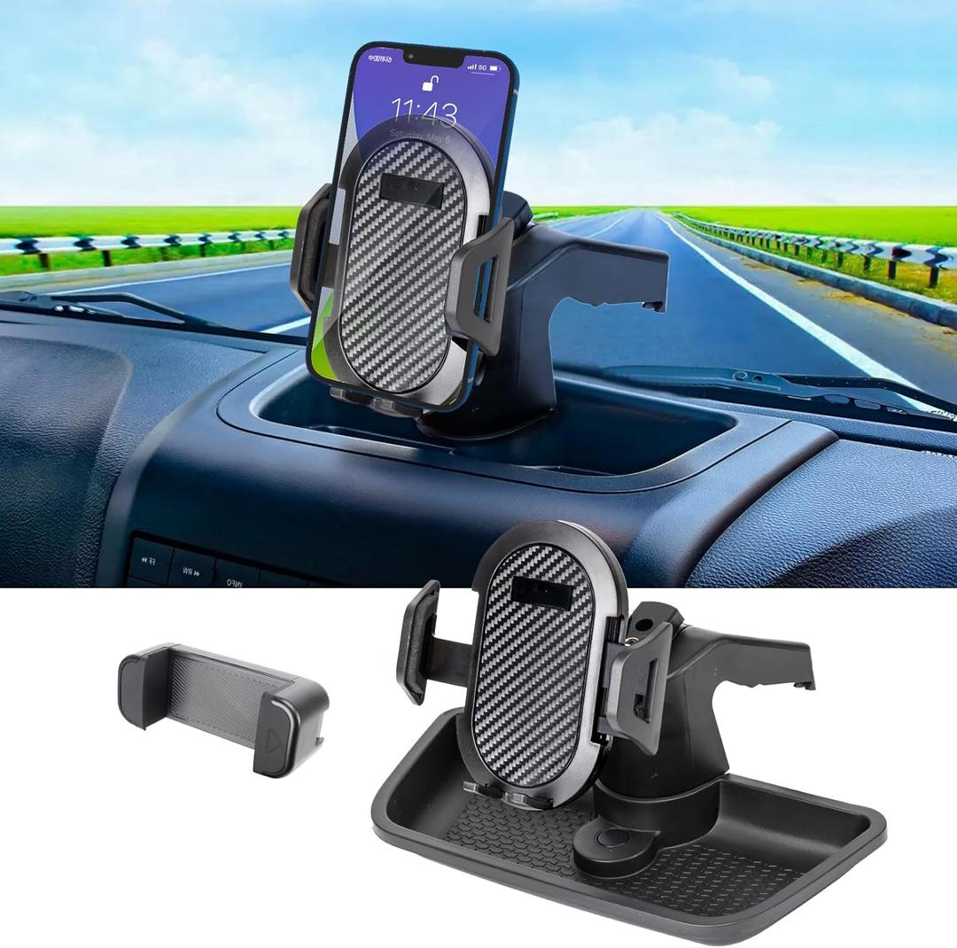 Phone Holder Mount Compatible with 2011-2018 Jeep Wrangler JK JKU Dash Multi-Mount Phone Kit with Storage Box Interior Accessories