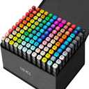 Zmcik 120 Colors Markers Art Markers for Kids and Adult Drawing Marker Dual Tip Coloring Painting Perfect for Boys Girls Students Gift