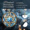 8 x Hanukkah Ornament - Star of David, Jewish Faith Home Dcor, Judaica Christmas Tree Ornament, Hebrew Symbol Gift for Hanukkah, Passover, or Spiritual Celebration