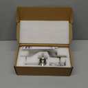 Front Door Handleset Entry Door Handle Set with Cove Knob for Right and Left Handed Sided Doors, Interior and Exterior Entrance Passage Lock, Satin Nickel