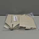 OLETHA Square Tissue Box Cover - Aesthetic Desk Decor for Room, Home & Office - Tissues Cube Boxes Holder - Woven Textured, Light Taupe, Set of 2