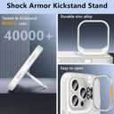 Fin2feel for iPhone 13 Pro Case with Screen Protector, Compatible with MagSafe, Magnetic Phone Case with Camera Stand Protective Shockproof Matte Cover Case for iPhone 13 Pro (Clear)