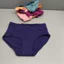 Molasus Women's Cotton Underwear High Waisted Full Coverage Ladies Panties, Small Size , 5 Pack