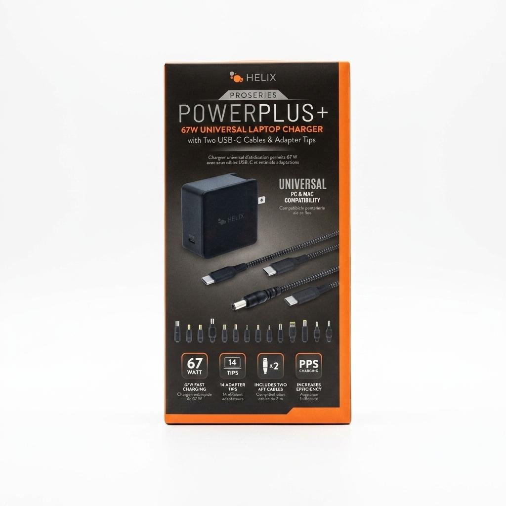 Helix ProSeries PowerPlus 67W Universal Laptop Charger