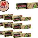 2 x Kashmir Organic Natural King-Size Slim Filling Paper Conveyable Flexible Bundle Comes with - Pack of 10