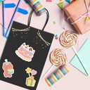 METRONIC Black Gift Bags 5.25 x 3.75 x 8 Inch 100 Pack, Small Paper Bag Bulk with Handles, Heavy Duty Shopping Bags for Party Favors, Retail, Birthday, Weddings, Takeout