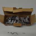 Adhesive Hooks Heavy Duty Waterproof in Shower Hooks for Hanging Loofah, Towels, Clothes, Robes for Bathroom Removable Adhesive Wall Hooks Door Hook Stainless Steel Black Stick on Hooks 4 Pcs