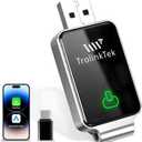 Mini Wireless Carplay Adapter for Apple iPhone, Converts Wired to Wireless Car Play Adapter, CarPlay Dongle Stick for Car(2015+), USB & Type-C Plug & Play for iPhone iOS 10+ Android 11+