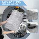 Joomavink Kitchen Rugs and Mats Non Slip Washable of 2 Pieces, Anti Fatigue Runner Rug for Cocina, Front of SinkLaundry RoomsEasy to Clean Kitchen Floor Mat Sets.(Grey Blue)