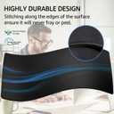 KTRIO Large Gaming Mouse Pad with Stitched Edges, Extended Mousepad with Superior Micro-Weave Cloth, Non-Slip Base, Water Resist Keyboard Pad, Desk Mat for Gamer, Office & Home, 31.5 x 15.7 in, Black