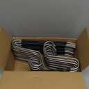 Hodola Pants Hangers Non Slip - 30 Pack Open Ended Hangers for Pants, Metal Jean Rack for Closet Women and Men, Space Saving Design for Slacks Trouser Blanket, Organization and Storage (Black)