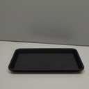 2 Pack of Plastic Plant Tray Saucer Rectangular 14 inch, Plant Trays Saucers for Indoors Outdoor, Plant Water Drip Tray for Flower Pot Planter, Windowsill Plant Tray (6.8 X 14.5'', Black)