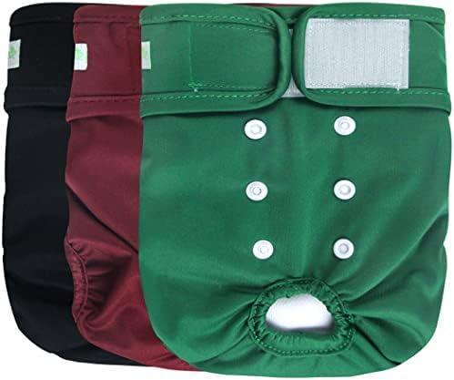 wegreeco Washable Female Dog Diapers (Pack of 3), XL