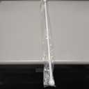 Kenney KN55250 Davenport Ball End Petite Café Decorative Window Curtain Rod, 28-48" Adjustable Length, White Finish, 1/2" Diameter Steel Tube