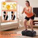 Vibration Plate Exercise Machine, 130 Levels Full Body Workout Vibrating Plate for Lymphatic Drainage Weight Loss, 450 Lbs Capacity Shake Platform with Bluetooth for Women Men