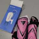 Upgraded Soccer Shin Guards for Kids Youth Adults, CE Certified AirsFish Shin Guard Sleeves Protection Gear for Boys Girls Soccer Games EVA Cushion Reduce Shocks and Injuries (X-Small, Pink)