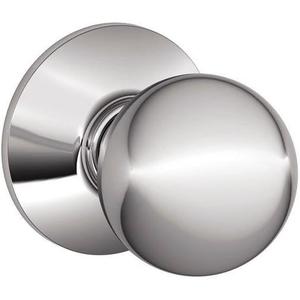 SCHLAGE F10ORB625 Orbit Passage Knob, Bright Chrome