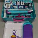 deAO Doctor Kit for Kids Pretend Play Set Doctor Kit for Toddlers 3-5 Doctor Medical Mobile Station Table Set Suitcase with Other Accessories, Fun Role Play Toys for Girls Boys Age 3+