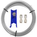Sovol PTFE Tube 2.5mm ID 4mm OD, Length 5M/16.4ft, with 2 Couplers & Tubing Cutter for Bambu lab X1/ X1C/ P1P/ P1S/ A1/ A1 Mini, Prusa MMU3, Creality K1 Max/Ender 3 V3 & Direct Drive 3D Printer, Gray
