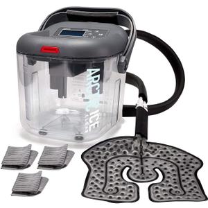 Circulating Cold Water Therapy Ice Machine Gen 2 by Arctic Ice Clear for Knee, Elbow, Shoulder, Back Pain, Swelling, Sprains, Injuries (Arctic Ice Clear) (with Universal Pad)