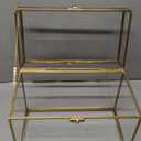 100 PCS White and Blue Disposable Plates for 50 Guests, Scalloped Plastic Plates Include 50 Dinner Plates and 50 Dessert Plates for Party, Wedding and Graduation