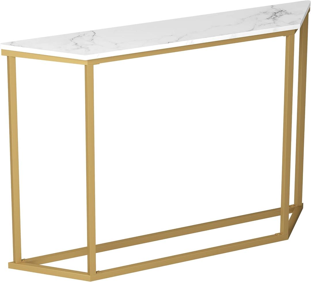 Safdie Modern Console Table  Sleek & Sturdy Entryway Table for Hallway, Living Room, or Behind Sofa  Easy Assembly, Narrow Space Design