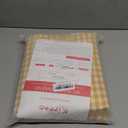 Gingham Duvet Cover Yellow Queen Size 100% Washed Cotton White Checkered Duvet Cover Full Soft Plaid Grid Bedding Set Comforter Cover 3 Piece Zipper Closure,Durable,Breathable