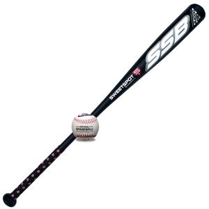 SweetSpot Plastic Baseball Bat and Ball Set | 28” Lightweight Bat for Kids and Youth | Hits Far for Backyard and Park Play