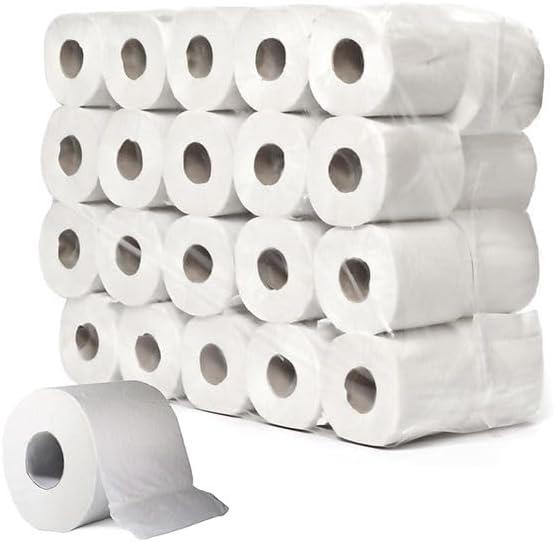 Toilet Paper Rolls, Last Longer Dissolves Faster 1-Ply, 1000 Sheets Per Roll, 32 Count