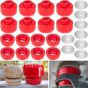 Silicone 7-141 Body and Cab Mount Bushing Kit for Chevy Silverado & Sierra 1500/2500 2WD/4WD 1999-2014 Body Cab Mounts & Washers Superior Silicone (Red 24PCS)
