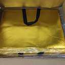 【12-Pack Golden】Reusable Gift Bags with Handles, Bulk Goodie Bags for Easter, Baby Shower, Birthday, Party Favors, Wedding, Holiday Goodie | 16x6x12 Inches | 12 Premium Golden Bag | Eco-Friendly