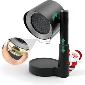 Portable Range Hood - Desktop Kitchen Exhaust Fan Extractor, Ductless Mini Smoke Airhood for Indoor Cooking, RV Camper Cooktop Absorber, Air Vent Filter System, 3-Speed Smokeless Fans