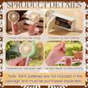Fumete 12 Pcs Mexican Mini Handheld Fans Bulk De Barro Gifts, Brown, 2.36 x 5 inches/ 6 x 12.5cm