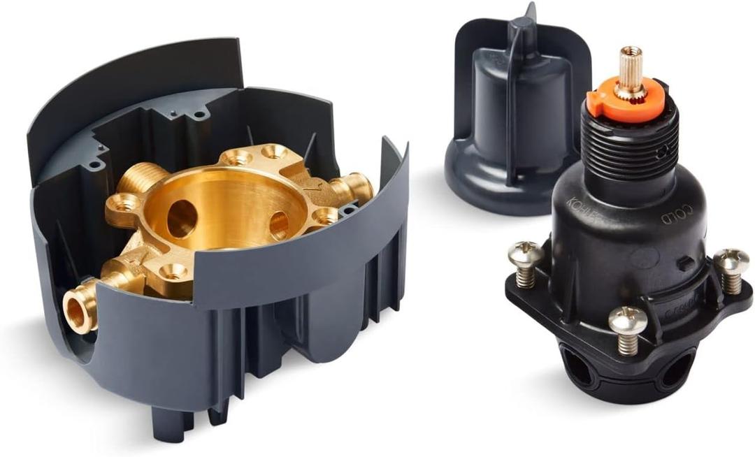 KOHLER 8304-UX-NA Rite-Temp Pressure-Balancing Valve Body and Cartridge Kit with PEX Expansion Connections, Shower Valve System