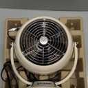 Vornado VFAN Jr. Vintage Metal Desk Fan, 2-Speed, Retro Air Circulator with Adjustable Tilt, Fan for Bedroom, Office and Dorm Room Cooling, Vintage White