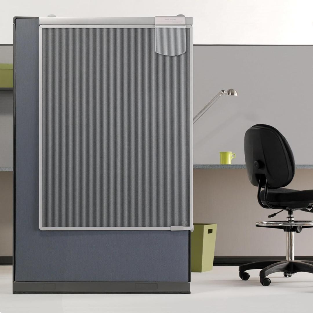 Quartet Workstation Privacy Screen, 36" x 48", For Cubicle or Office, Adjustable Height, Sliding, Sturdy Aluminum Frame, Includes Attachable Whiteboard (WPS1000)