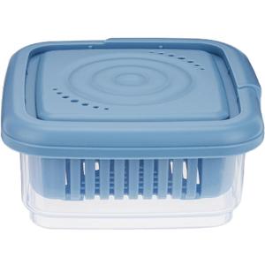 Soap Dish, Square Soap Travel Case with Drainage Layer, Leak-Proof Soap Container for Gym, Bathroom, Traveling, Camping, Soap Bar Shampoo Holder for Shower (Blue)