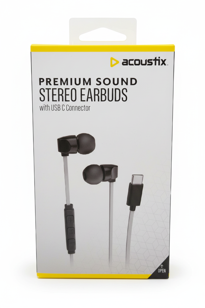 Acoustix Premium Sound Stereo Earbuds With Lightning Connector