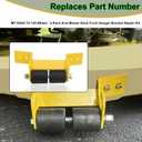Mower Deck Front Hanger Bracket Repair Kit & M115245 Lawn Mower Anti Scalp Deck Wheel Compatible with John-Deere 425 445, 455 Replace 48" & 54" Mower Deck Front Draft Hooks