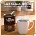 Don Francisco's French Dark Roast Ground Coffee: Rich, Smoky 100% Arabica Beans with Chocolate Notes - Premium Morning Brew (3 x 12 oz Recyclable Cans) (EXP 07/15/26)